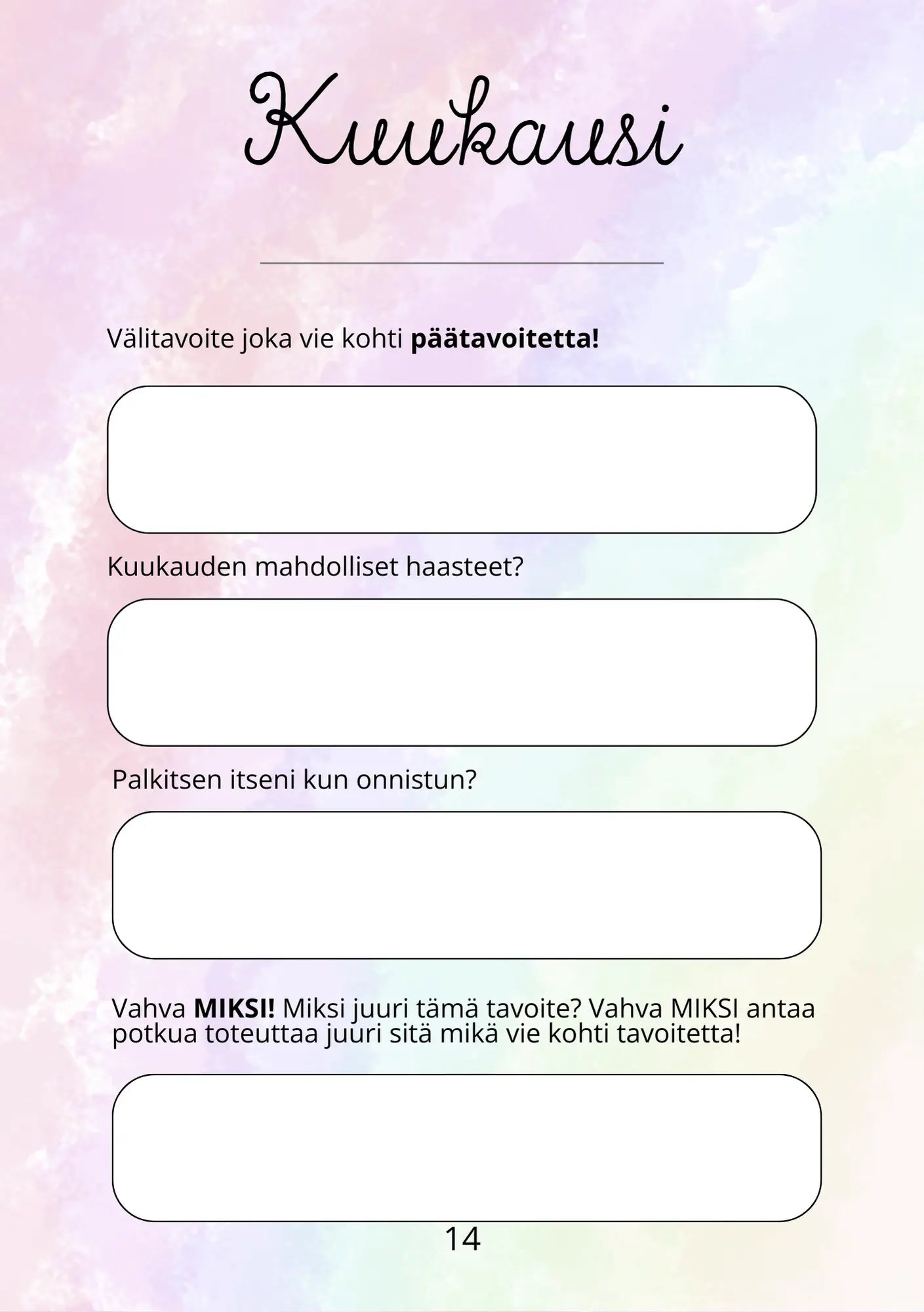 Vakaampi unelmavuosi© - Päiväkirja Vakaaputiikki