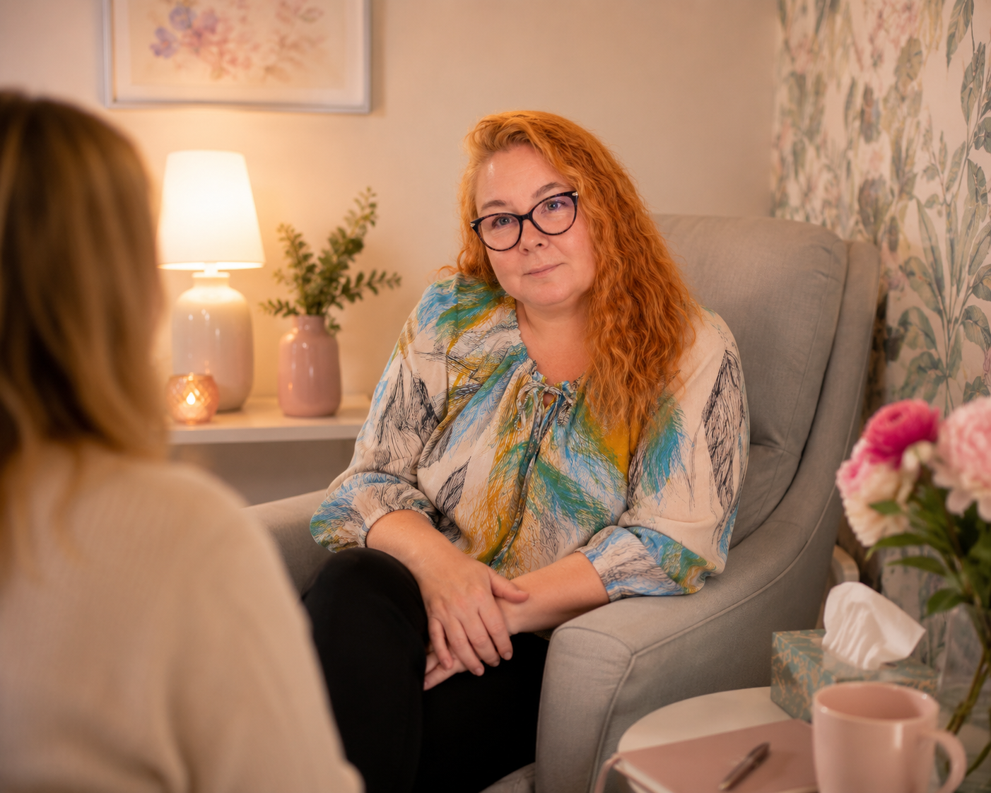 Terapeutti-ja-asiakas Vakaaputiikki – vakauttavia työvälineitä aikuisten terapiatyöhön