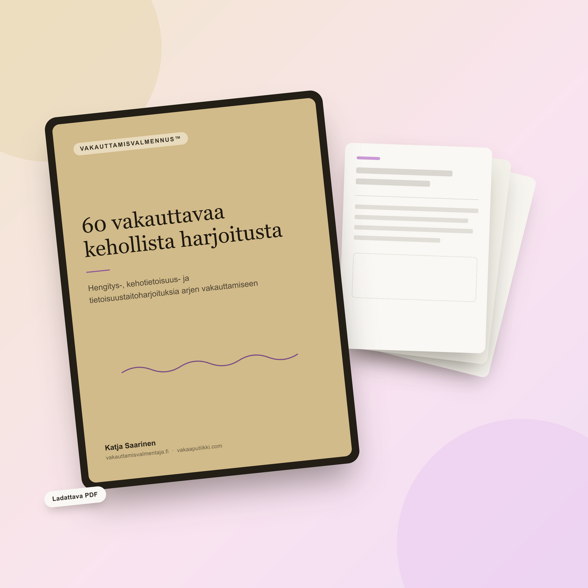 60 kehollista vakauttamisharjoitusta asiakastyöhön Vakaaputiikki