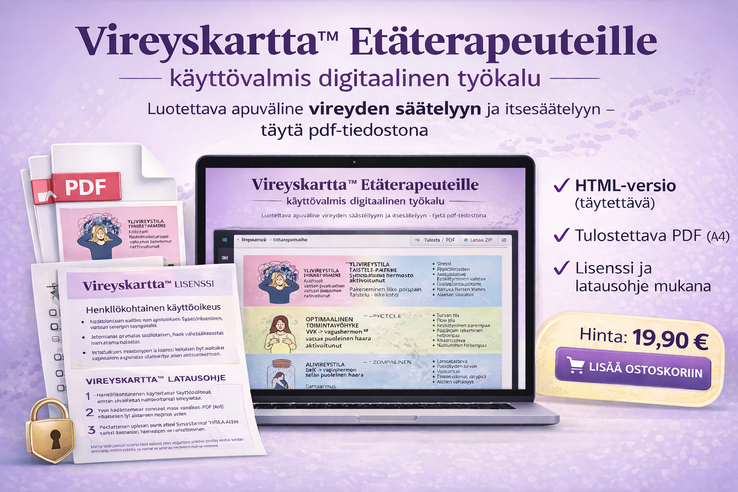 Vireyskartta™ Etäterapeuteille – käyttövalmis digitaalinen työkalu Vakaaputiikki