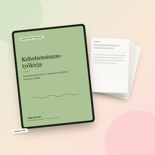 Kehotietoisuustyökirja Vakaaputiikki