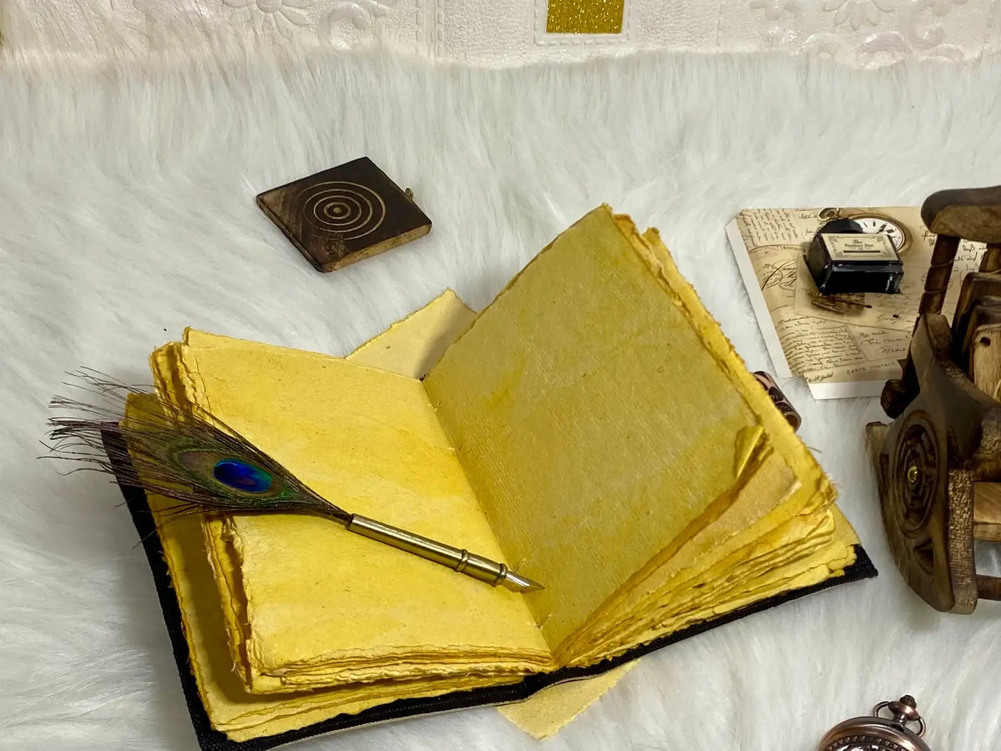 Vintage-nahkapäiväkirja – The Lover -printti