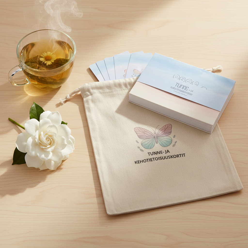 Tunne-ja kehotietoisuuskortit Vakaaputiikki